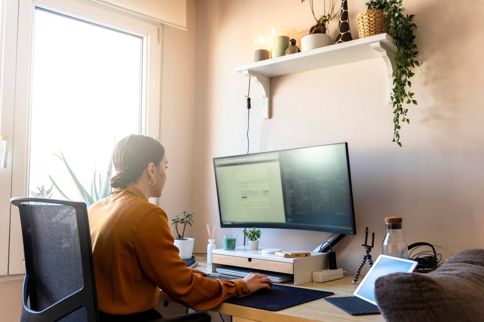 A home office praktikus kialakítása.